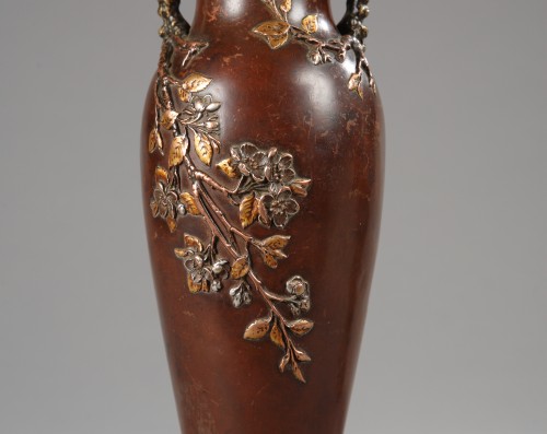 Paire de Vases Japonisants attribué à Susse Frères, France circa 1880 - Tobogan Antiques