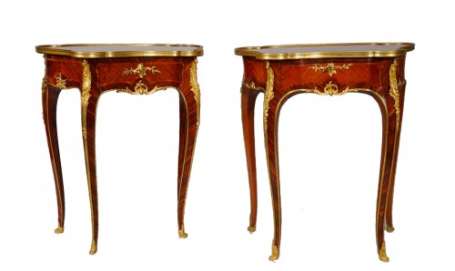 Paire de Tables de salon attribuées à à J.E. Zwiener circa 1885