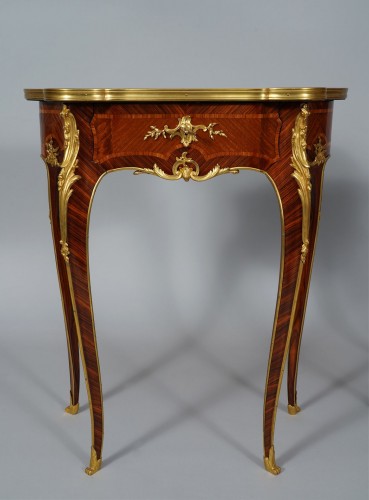 XIXe siècle - Paire de Tables de salon attribuées à à J.E. Zwiener circa 1885