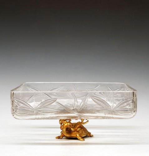 &quot;Dragon Turtle&quot; Bowl attributed  to Baccarat &amp; F. Barbedienne, France circa 1890 - Decorative Objects Style 