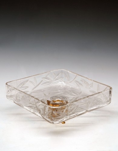 &quot;Dragon Turtle&quot; Bowl attributed  to Baccarat &amp; F. Barbedienne, France circa 1890 - 