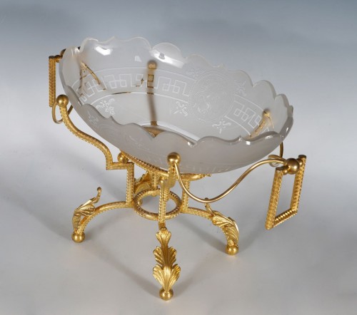 Coupe "Minerve" attribué à Baccarat, France circa 1890 - Tobogan Antiques