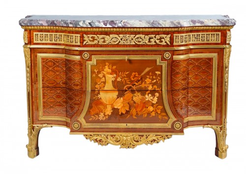 Commode de style Louis XVI par F. Linke, France circa 1890