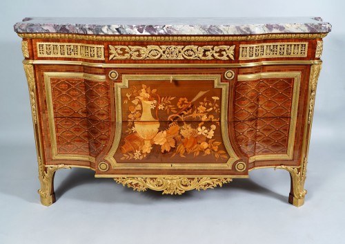 XIXe siècle - Commode de style Louis XVI par F. Linke, France circa 1890