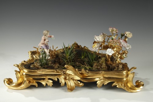 Jardinière "Le Jardin Fleuri", France circa 1750 - Tobogan Antiques