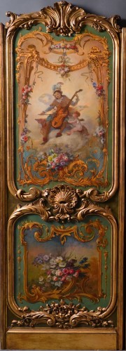 Ensemble de quatre peintures « Allégories des Arts », France Circa 1865 - Tableaux et dessins Style 