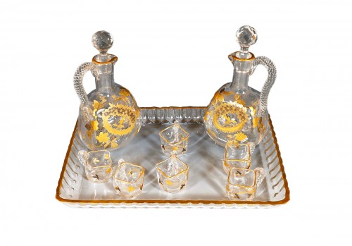 Liquor Service attributed to Baccarat, France circa 1900