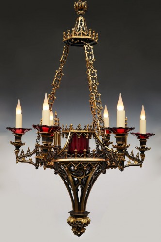 Neo-Gothic Chandelier, France circa 1860 - Lighting Style Napoléon III