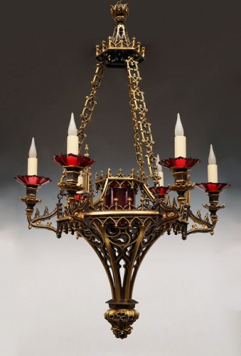 Lighting  - Neo-Gothic Chandelier, France circa 1860