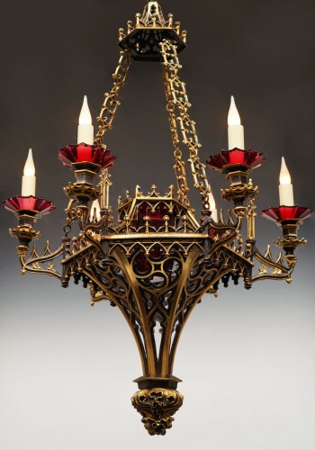 Neo-Gothic Chandelier, France circa 1860 - 