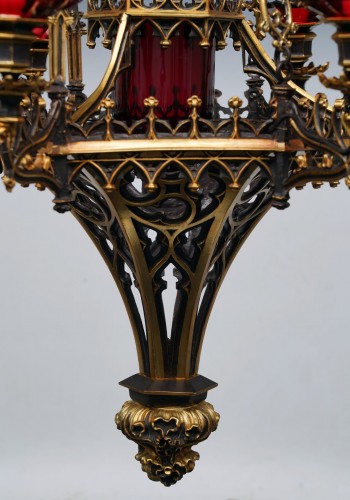 Neo-Gothic Chandelier, France circa 1860 - Napoléon III