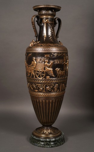 XIXe siècle - Grand vase néo-Grec par F. Levillain et F. Barbedienne, France circa 1890