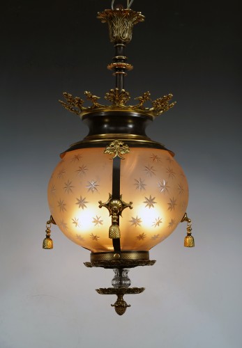 19th century - Lantern with Stars, France Circa 1870