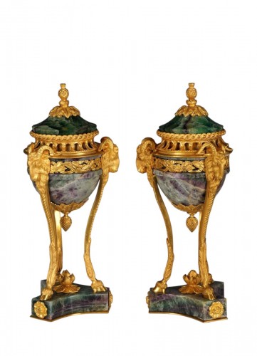 Pair of « Rams » Perfume Burners attr. to Maison Millet, France Circa 1870