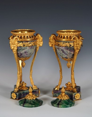 Pair of « Rams » Perfume Burners attr. to Maison Millet, France Circa 1870 - 