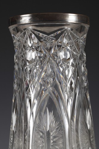 Paire de vases en cristal attribué à Baccarat, France circa 1920 - Tobogan Antiques