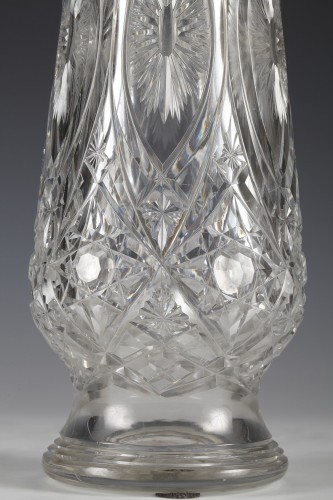 Paire de vases en cristal attribué à Baccarat, France circa 1920 - Art Déco