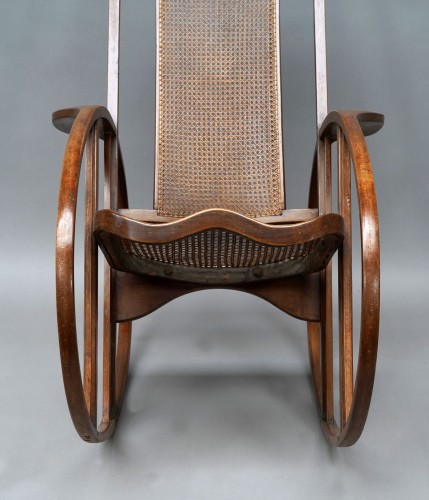 Fauteuil à bascule "Oeuf", Societa Anonima Antonio Volpe, Italie, circa 1922 - 