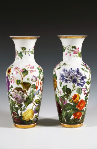 Decorative Objects  - Pair of Paris Porcelain Vases, France circa 1880