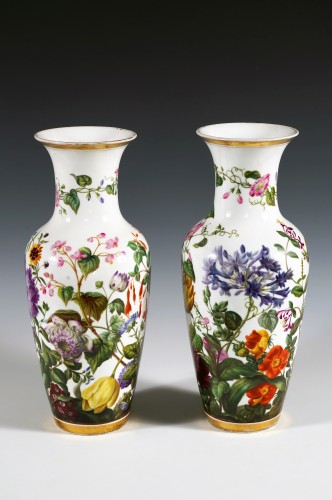 Pair of Paris Porcelain Vases, France circa 1880 - 