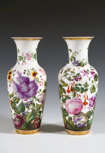  - Pair of Paris Porcelain Vases, France circa 1880