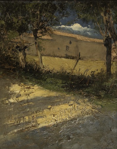 David Eugène GIRIN (1848 - 1917) ) - Landscape with a house