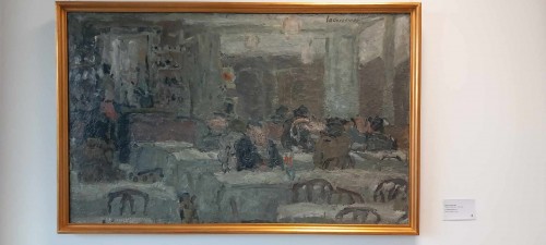 Paintings & Drawings  - Henri LACHIÈZE-REY (1927 – 1974) The grey restaurant