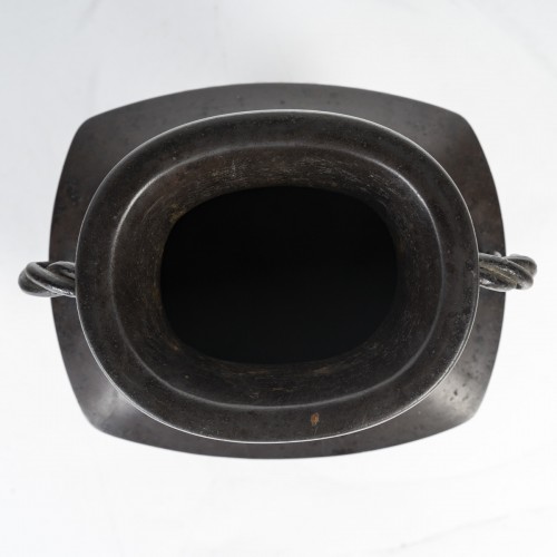  - Original Japanese cast iron vase