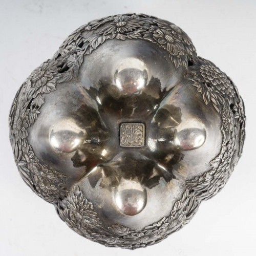  - Japanese silver incense burner