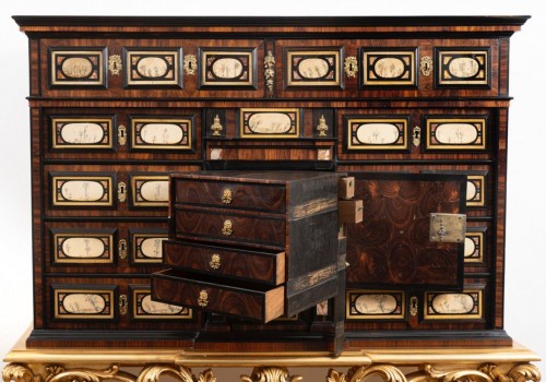 Exceptionnel Cabinet  Charles II vers 1690 - Torkild