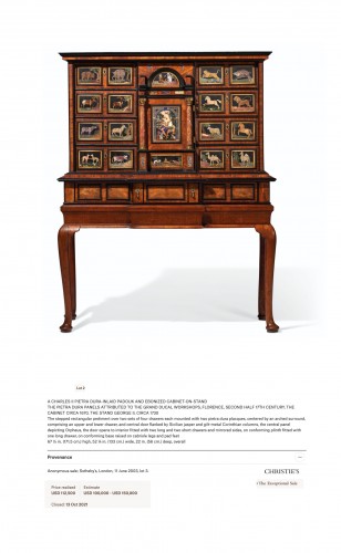 Exceptionnel Cabinet  Charles II vers 1690 - Louis XIV