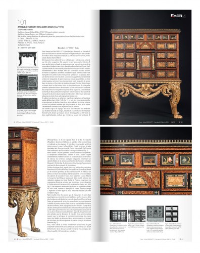 Louis XIV - Exceptionnel Cabinet  Charles II vers 1690