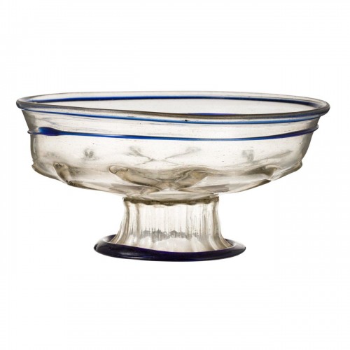 Venitian glass tazza or fruttiera