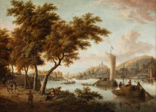 Jacobus Storck (1641 – after 1693) , View of Bacharach from the North