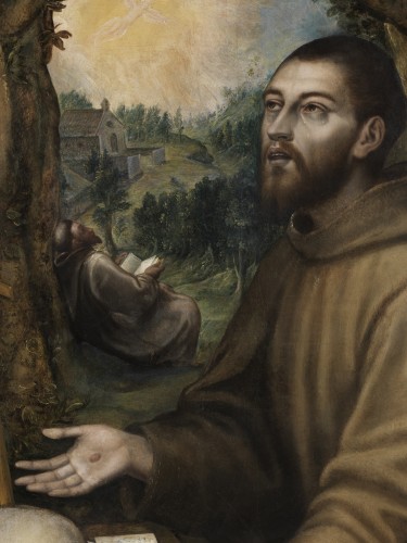 Paintings & Drawings  - Saint Francis of Assisi, attributed to Girolamo Muziano (1532 - 1592)