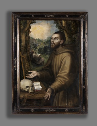 Saint François d'Assise, attribué à Girolamo Muziano (1532 - 1592) - Torres Nieto Fine Arts