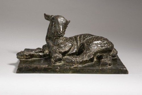 Lying lamb - Jeanne PIFFARD (1892-1971) - Sculpture Style 50