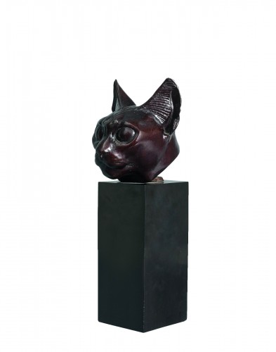 Tête de chat égyptien - Charles ARTUS (1897-1978)