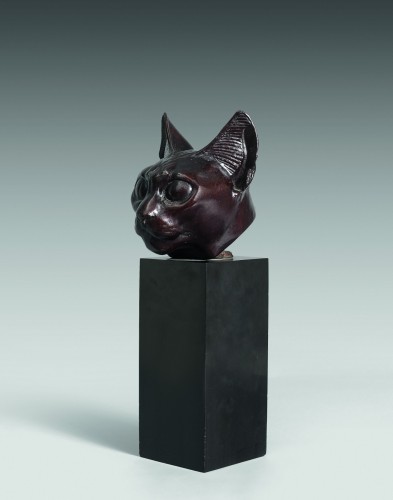 Tête de chat égyptien - Charles ARTUS (1897-1978) - Sculpture Style 