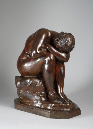 Miroir brisé - Aimé-Jules DALOU (1838-1902) - Sculpture Style 