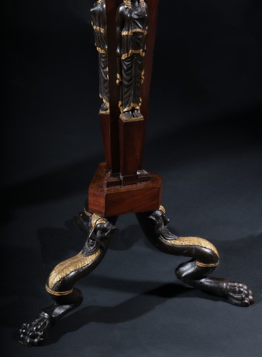 Paire de porte-torchères «Retour d'Egypte» attribué à Agostino Fantastici, Florence 1820 - Empire