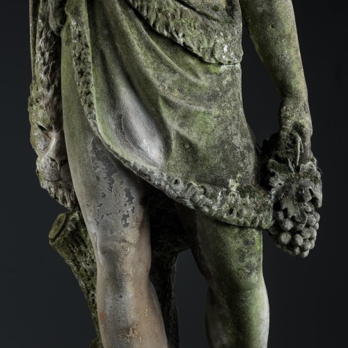 Statue de Bacchus en pierre sculptée vers 1800 - Vagabond Antiques