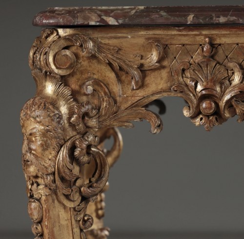 19th century - Fine 19th century gilt wood centre table