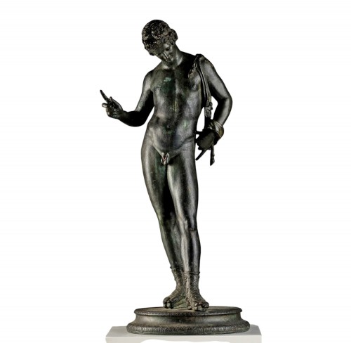 A Grand Tour Bronze of Narcissus 