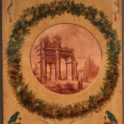 Paintings & Drawings  - A Set of Four, 19th Century Painted Panels 