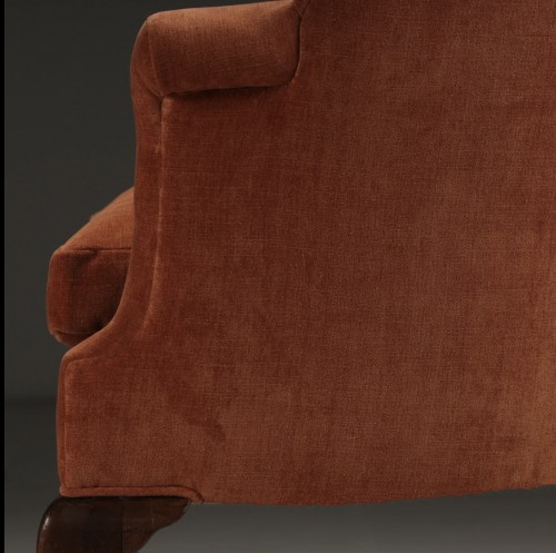 Antiquités - George IV  barrel back wing armchair circa.1820