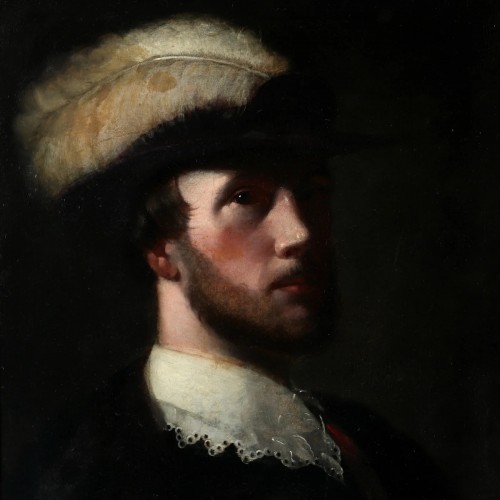 Paintings & Drawings  - Portrait of a young military man, Circa 1720