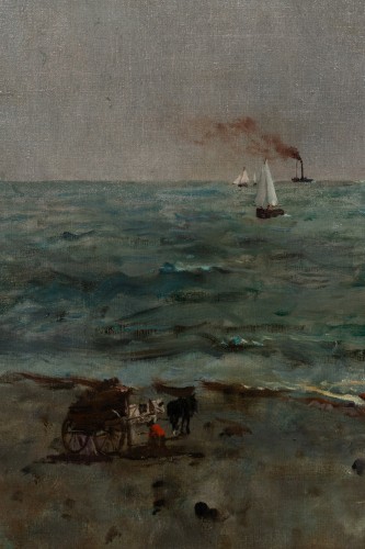 Antiquités - Alfred Stevens (1823 – 1906) - Clair de lune sur la mer