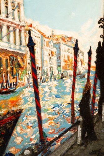 XXe siècle - Martin Monnickendam (1874 - 1943) - Canal Grande à Venise