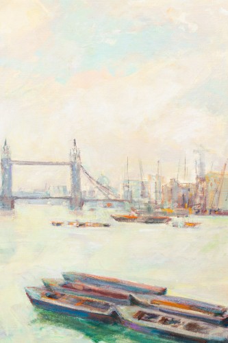 Antiquités - Charles Hug (1899 – 1979) - La Tamise Et Le Tower Bridge